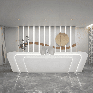 Simple and Unique Retail Front Desk - Maoters - L300 x W60 x H100 CM