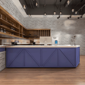 Vintage-style Bar Reception Desk - L280 X W60 X H100 CM