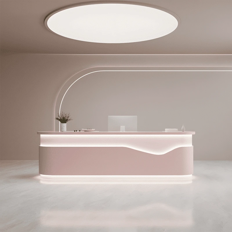 Simple and Stylish Rectangular Reception Desk - Maoters