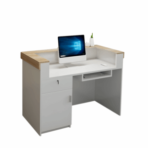 Cashier's Desk Small Netflix Front Desk Reception Desk - L180 X W60 X H100 CM, U-shaped