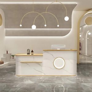 Curved Shop Checkout Reception Desk - Maoters