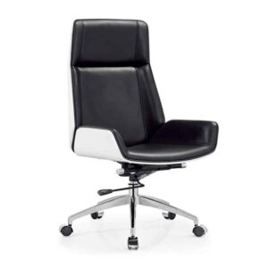 White Lacquered Techy Executive Desk - Maoters - Chair A