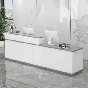 Elegant Company Reception Desk - Maoters - L220 x W60 x H100 CM, Right