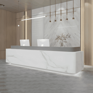 Baked Paint Reception Counter - Maoters - L240 x W60 x H100 CM