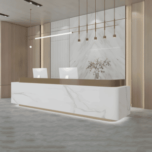 Baked Paint Reception Counter - Maoters - L220 x W60 x H100 CM