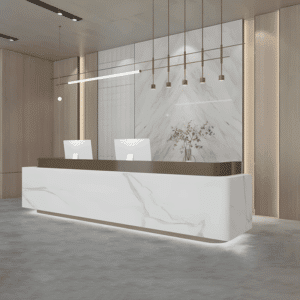 Baked Paint Reception Counter - Maoters - L120 x W60 x H100 CM