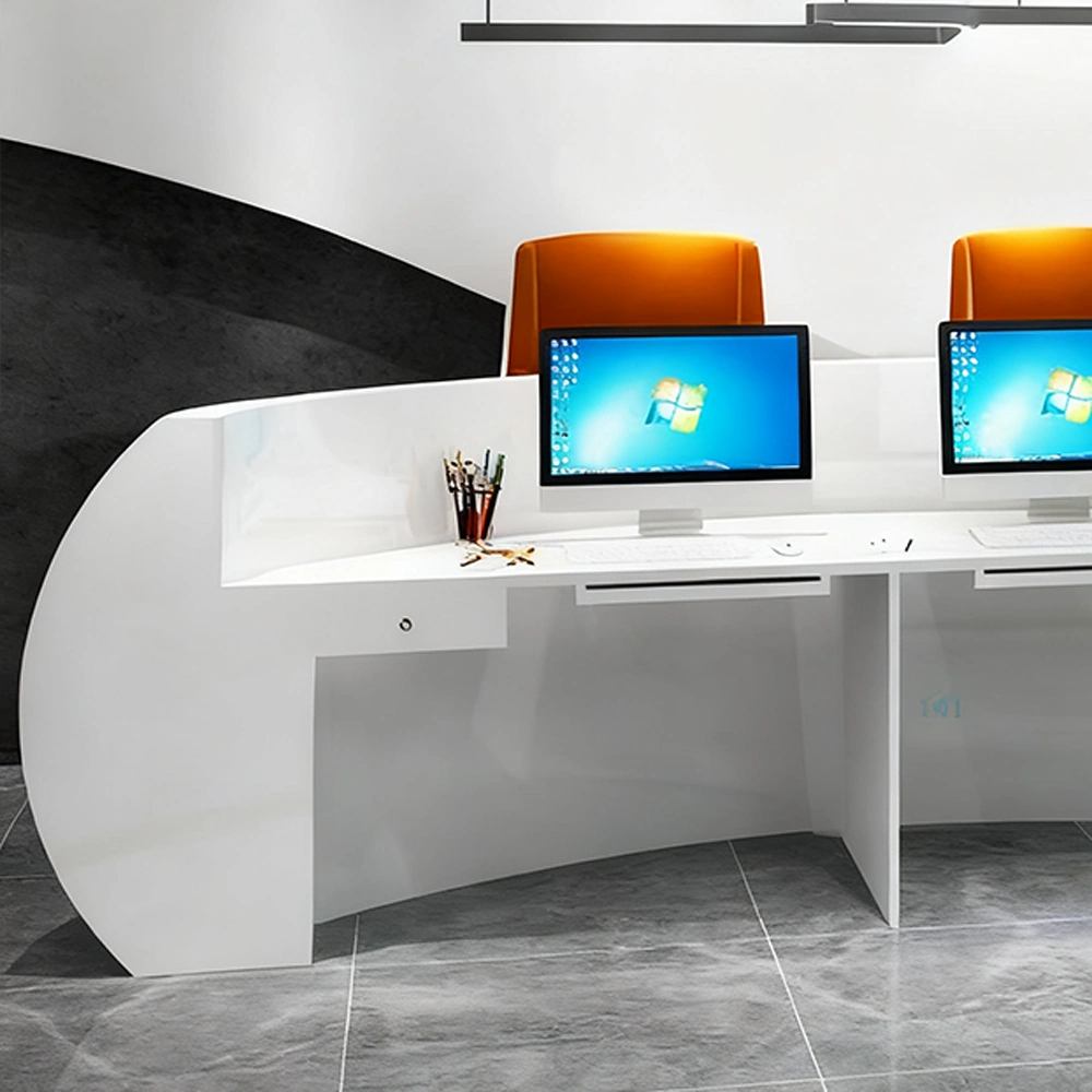 Baked Semicircular Arc Front Desk Baked Semicircular Arc Front Desk