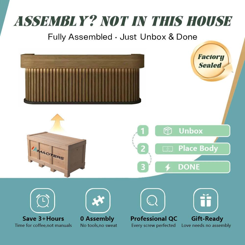 Chic Minimalist Reception Desk - Maoters Chic Minimalist Reception Desk - Maoters