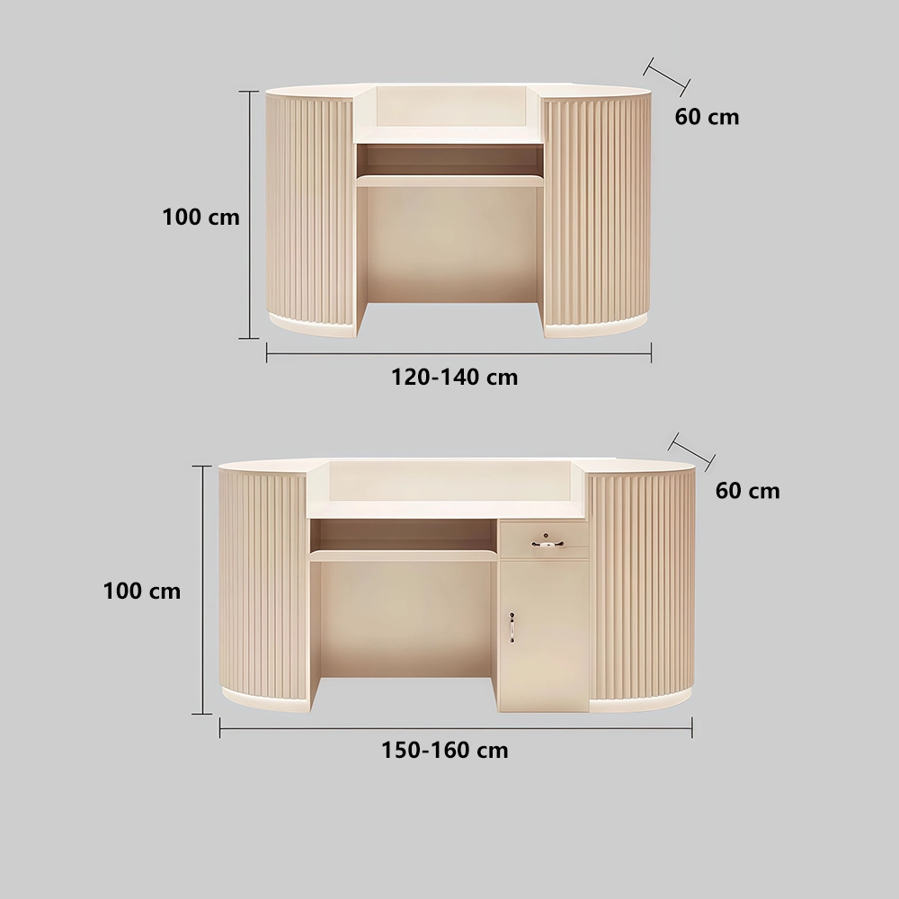 Cream Style Cashier Desk - Boutique Counter Cream Style Cashier Desk - Boutique Counter
