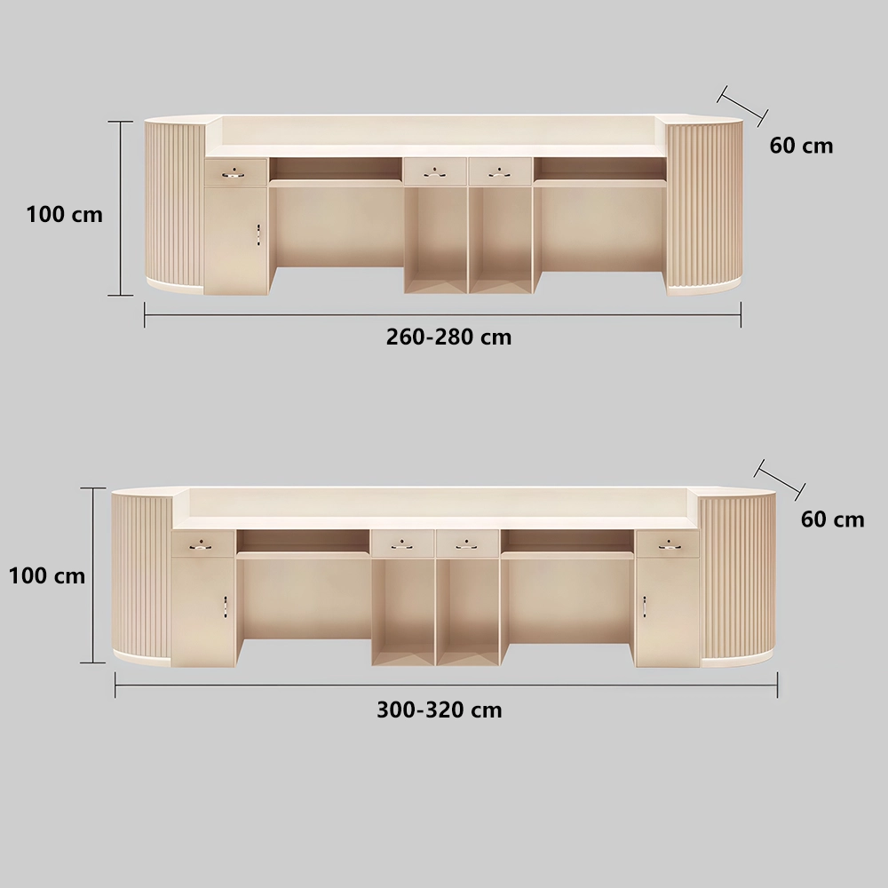 Cream Style Cashier Desk - Boutique Counter Cream Style Cashier Desk - Boutique Counter
