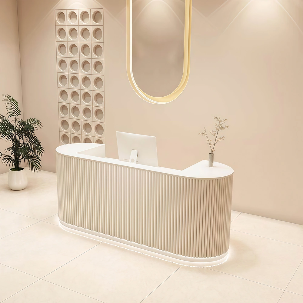 Cream Style Cashier Desk - Boutique Counter Cream Style Cashier Desk - Boutique Counter