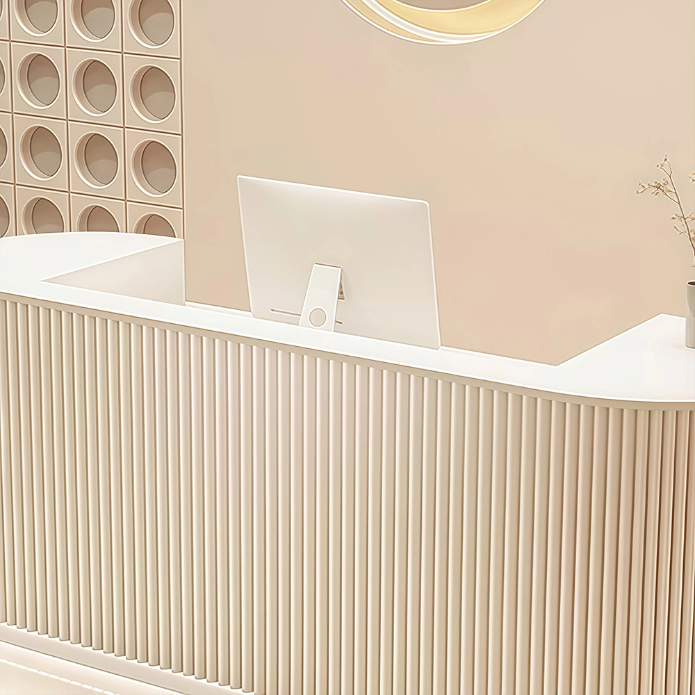 Cream Style Cashier Desk - Boutique Counter Cream Style Cashier Desk - Boutique Counter