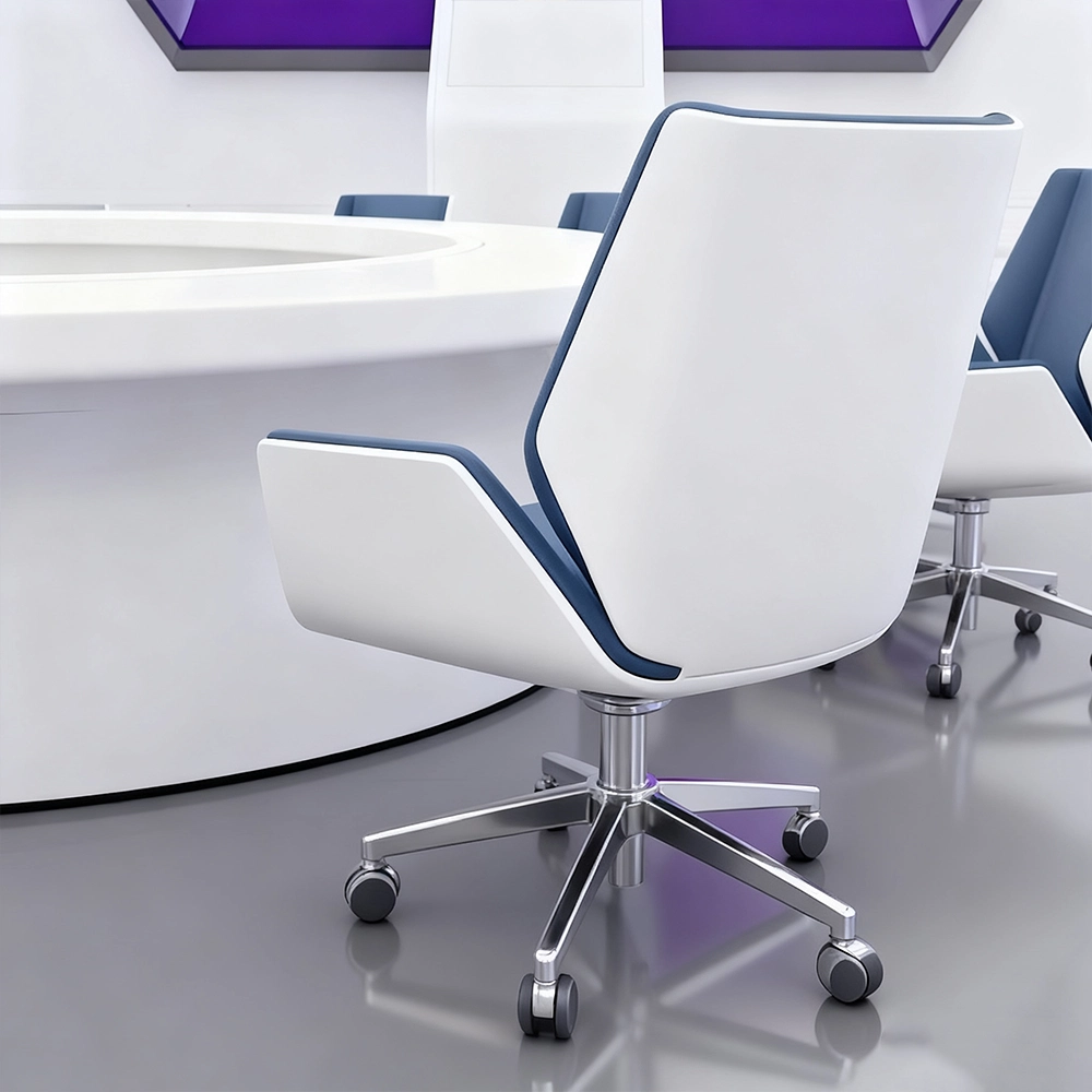 Creative Painted Round Conference Table - White Creative Painted Round Conference Table - White