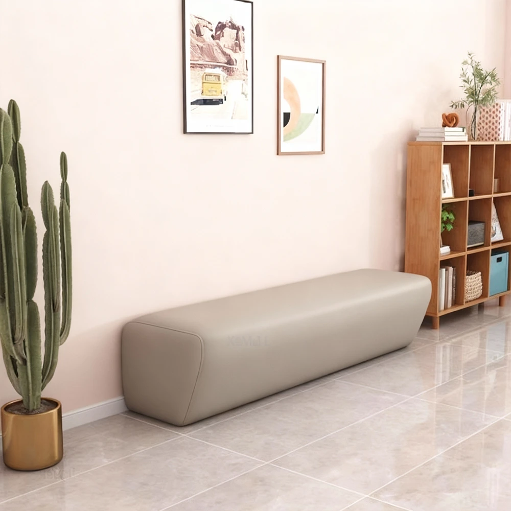 Creative Patchwork Design Long Leather Sofa Creative Patchwork Design Long Leather Sofa