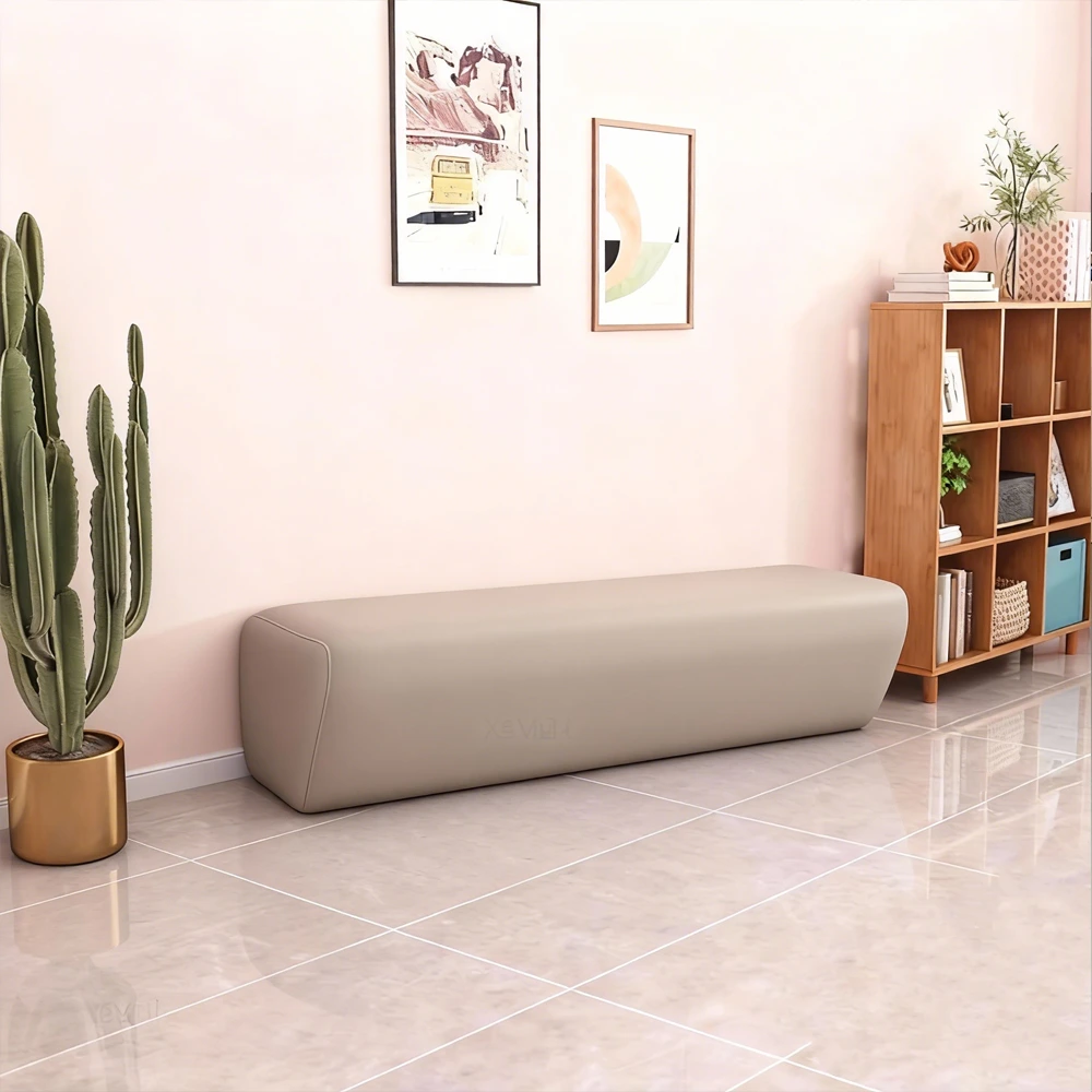 Creative Patchwork Design Long Leather Sofa Creative Patchwork Design Long Leather Sofa