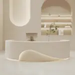 Curved Front Desk for Commercial Spaces