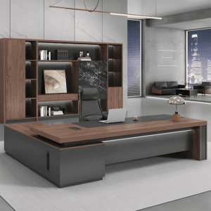 Desk with LED Strip Lighting for Executives - L280 x W160 x H79 CM Desk