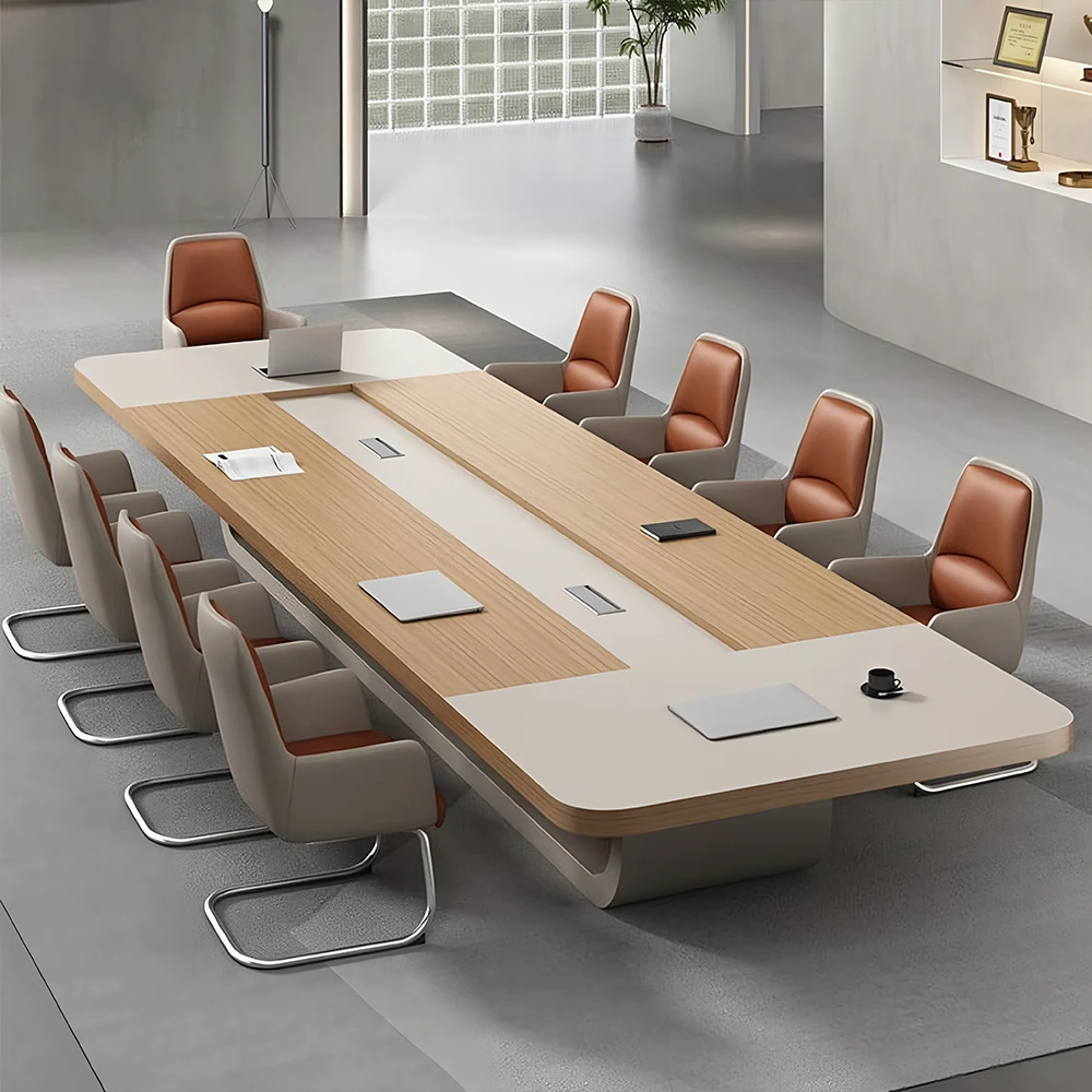 Efficient Modern Oval Conference Table
