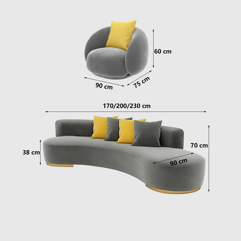 Elegant Gray Fabric Sofa for Office Lounge & Reception Elegant Gray Fabric Sofa for Office Lounge & Reception
