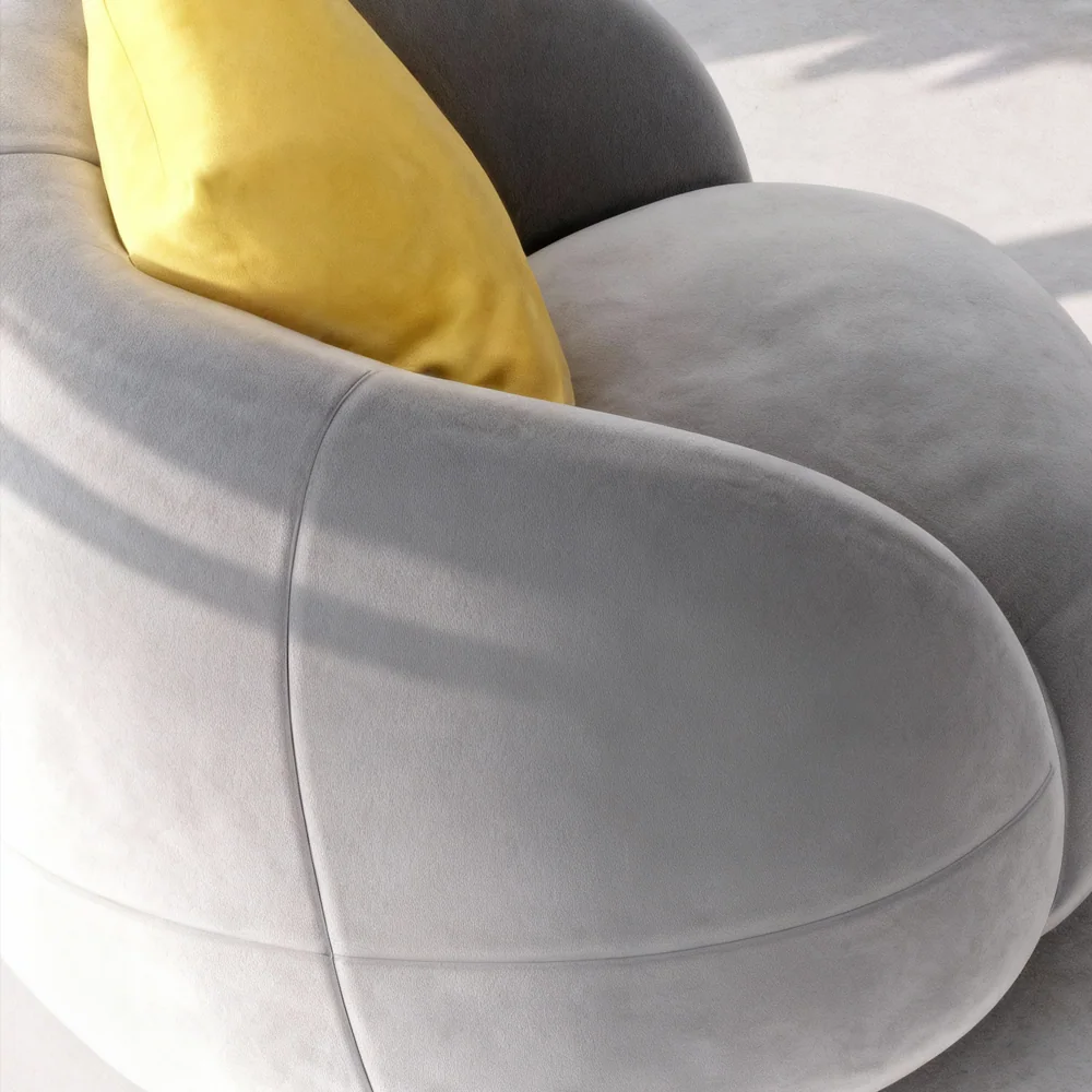 Elegant Gray Fabric Sofa for Office Lounge & Reception Elegant Gray Fabric Sofa for Office Lounge & Reception