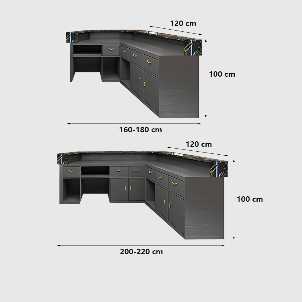 Elegant Marble Rock Slab Reception Desk Elegant Marble Rock Slab Reception Desk