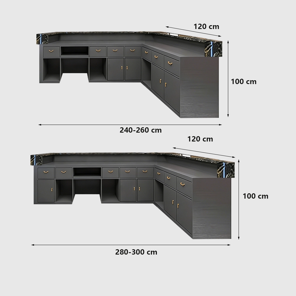 Elegant Marble Rock Slab Reception Desk Elegant Marble Rock Slab Reception Desk