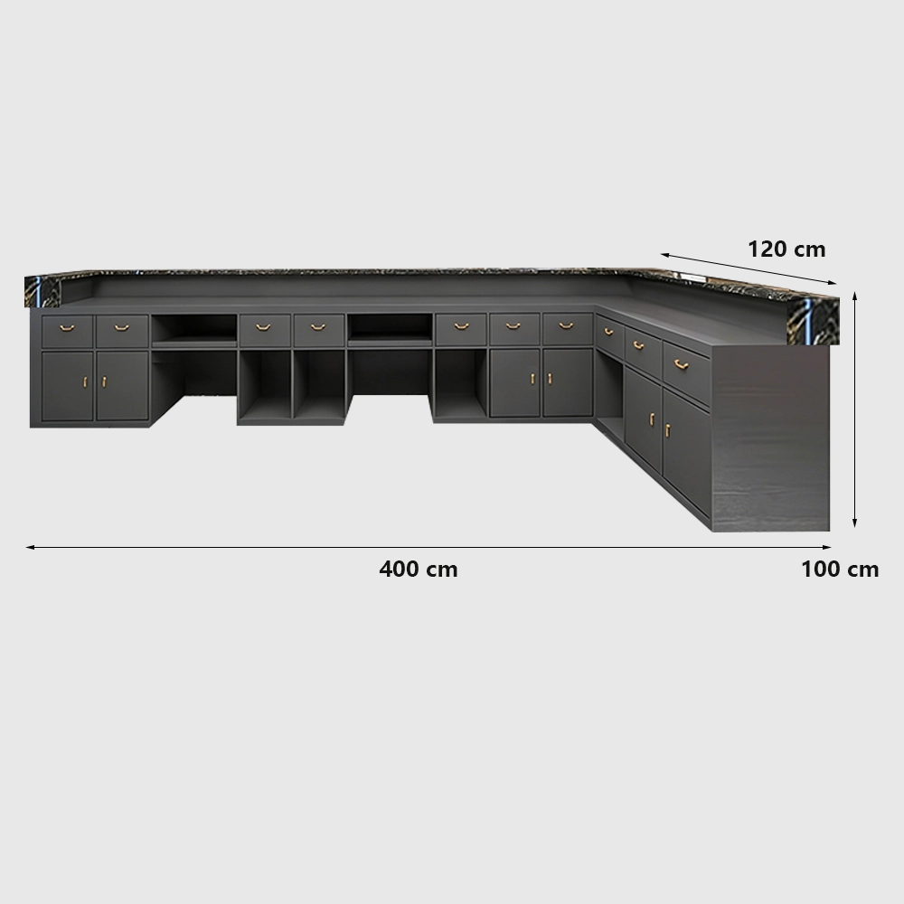Elegant Marble Rock Slab Reception Desk Elegant Marble Rock Slab Reception Desk