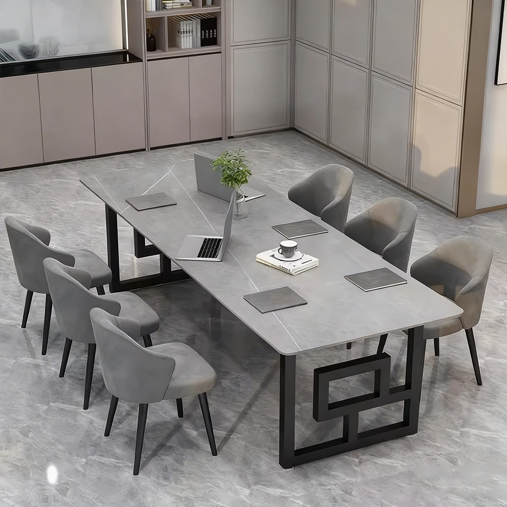 Elegant Nordic-Style Marble Conference Table