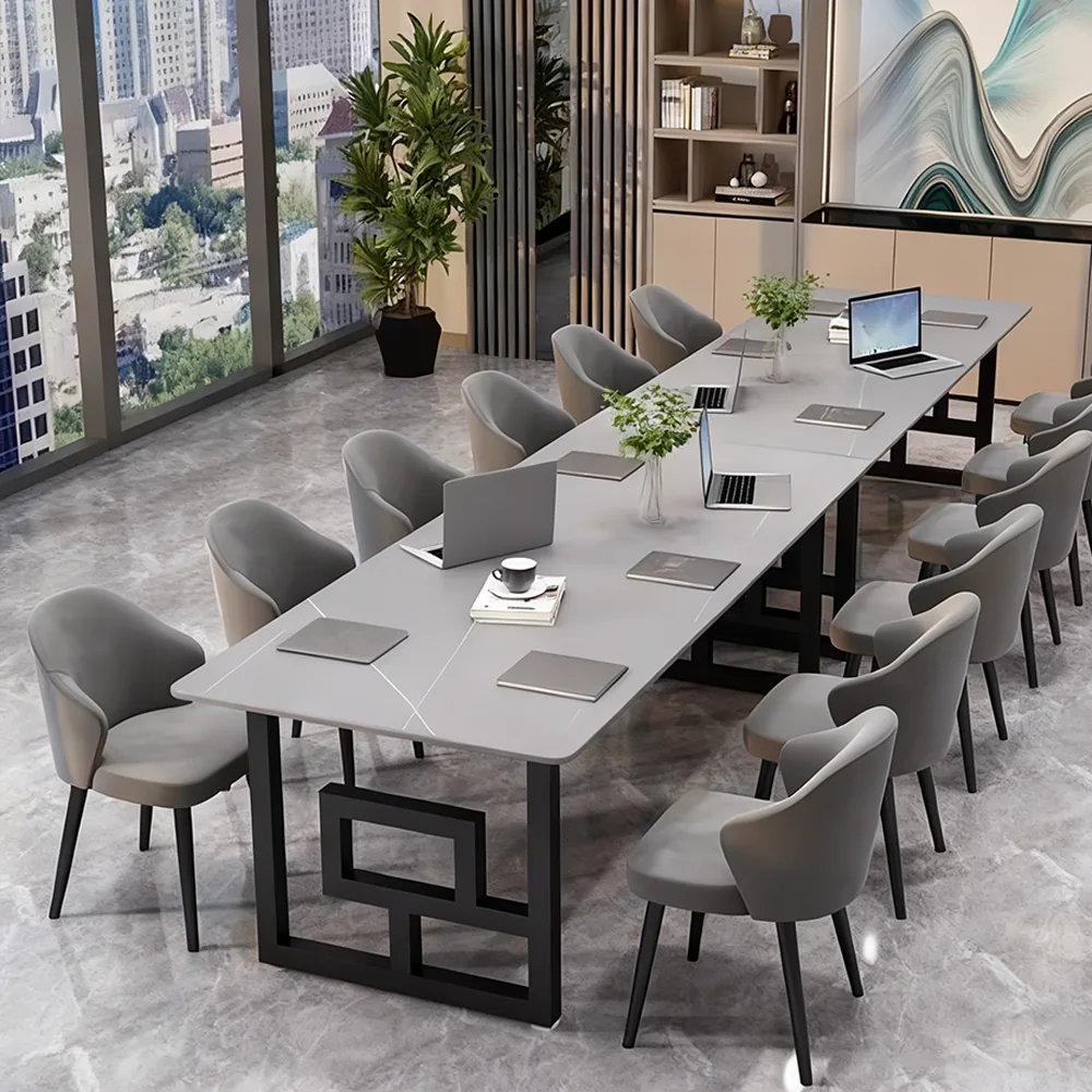 Elegant Nordic-Style Marble Conference Table Elegant Nordic-Style Marble Conference Table