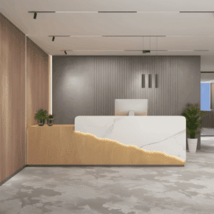 Elegant Front Desk Reception Counter - L200 x W60 x H100 CM