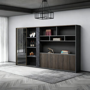 Executive Office Desk and Chair - Simple, Modern & Grand - L290 x W40 x H200 CM File cabinet, file cabinet