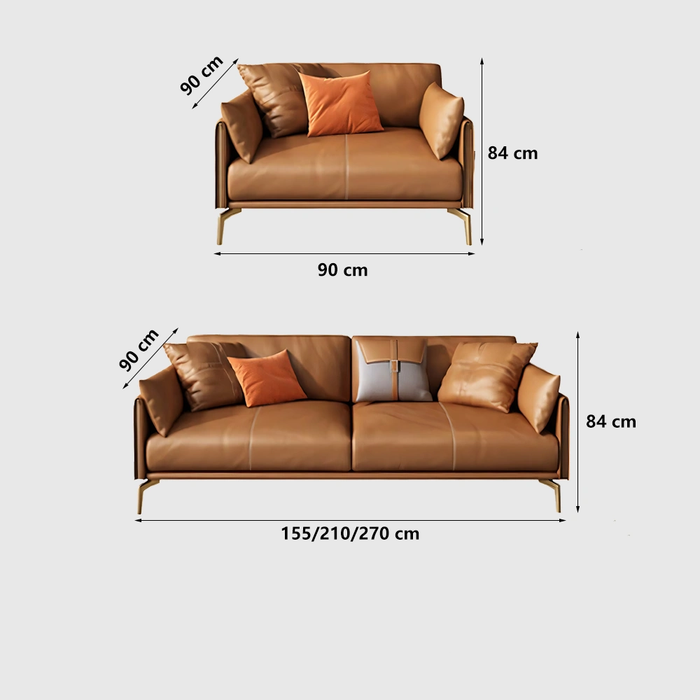 Genuine Leather Italian Style Luxury Sofa - Maoters Genuine Leather Italian Style Luxury Sofa - Maoters