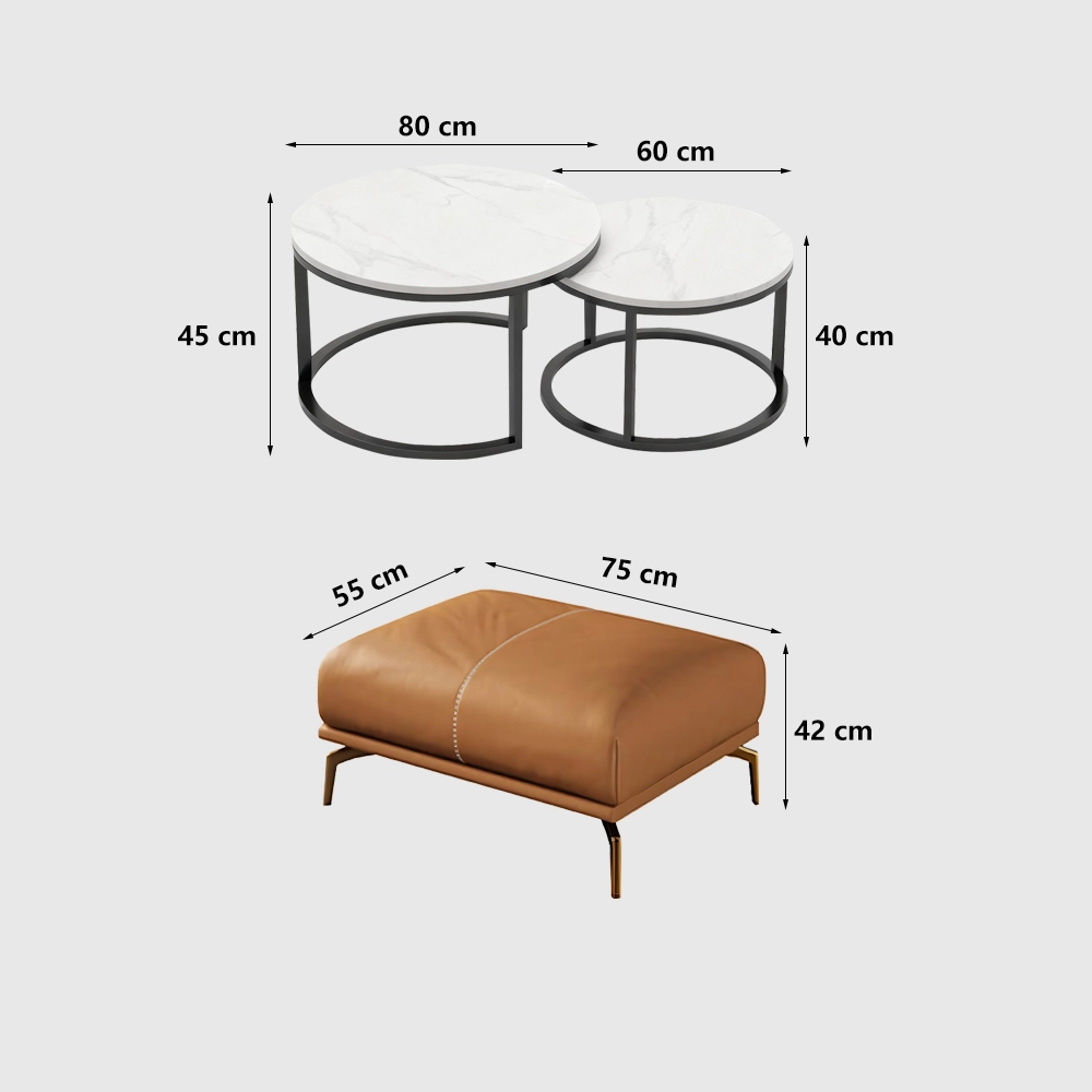 Genuine Leather Italian Style Luxury Sofa - Maoters Genuine Leather Italian Style Luxury Sofa - Maoters