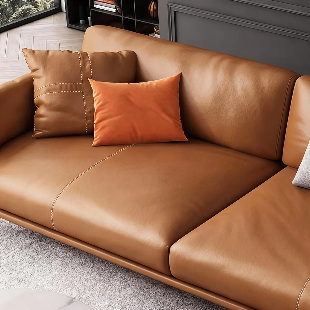 Genuine Leather Italian Style Luxury Sofa - Maoters Genuine Leather Italian Style Luxury Sofa - Maoters