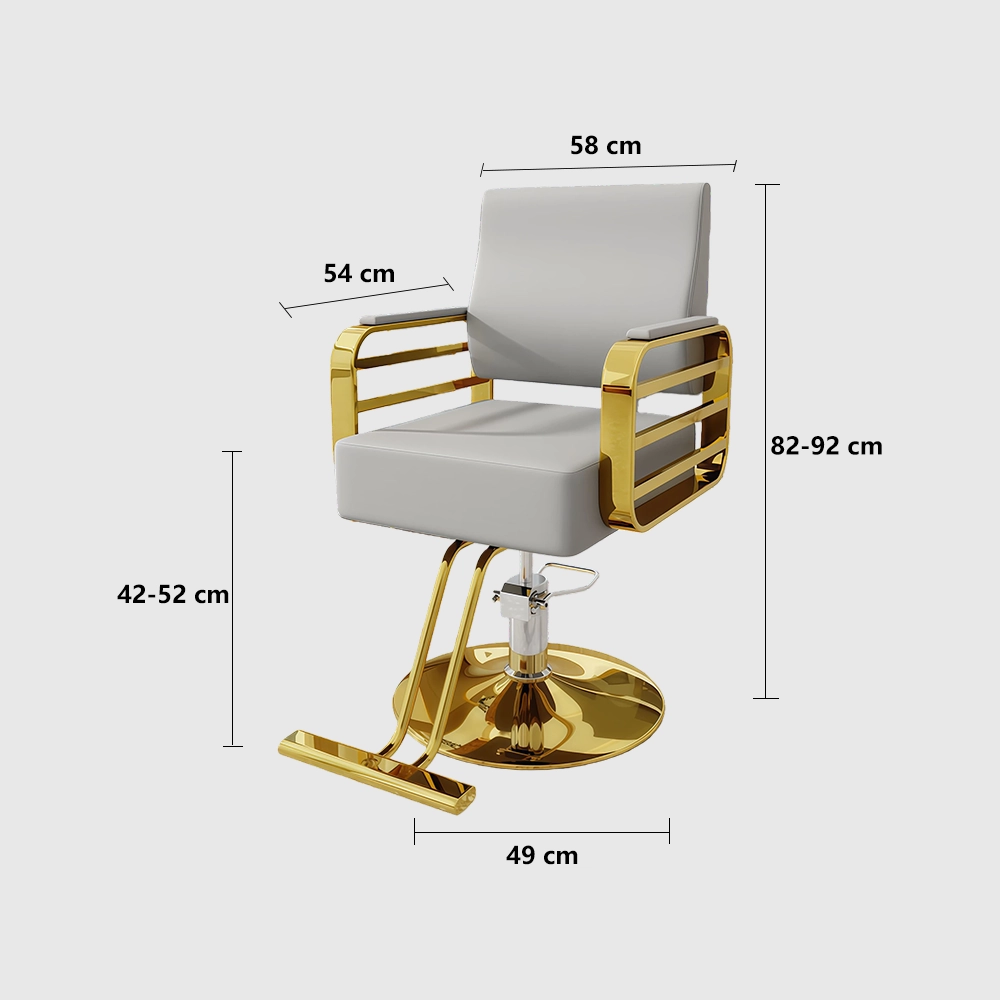 Hair Salon Stainless Steel Haircutting Chair – Maoters Hair Salon Stainless Steel Haircutting Chair - Maoters