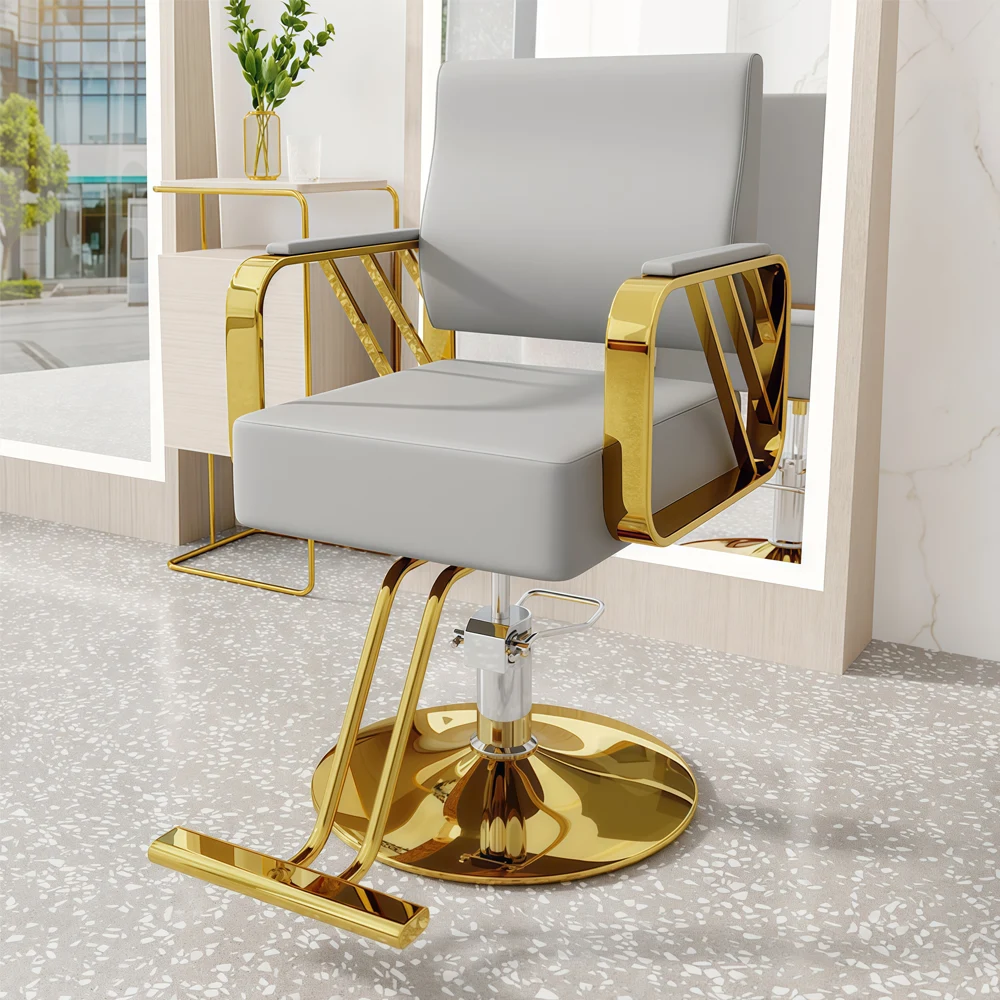 Hair Salon Stainless Steel Haircutting Chair - Maoters
