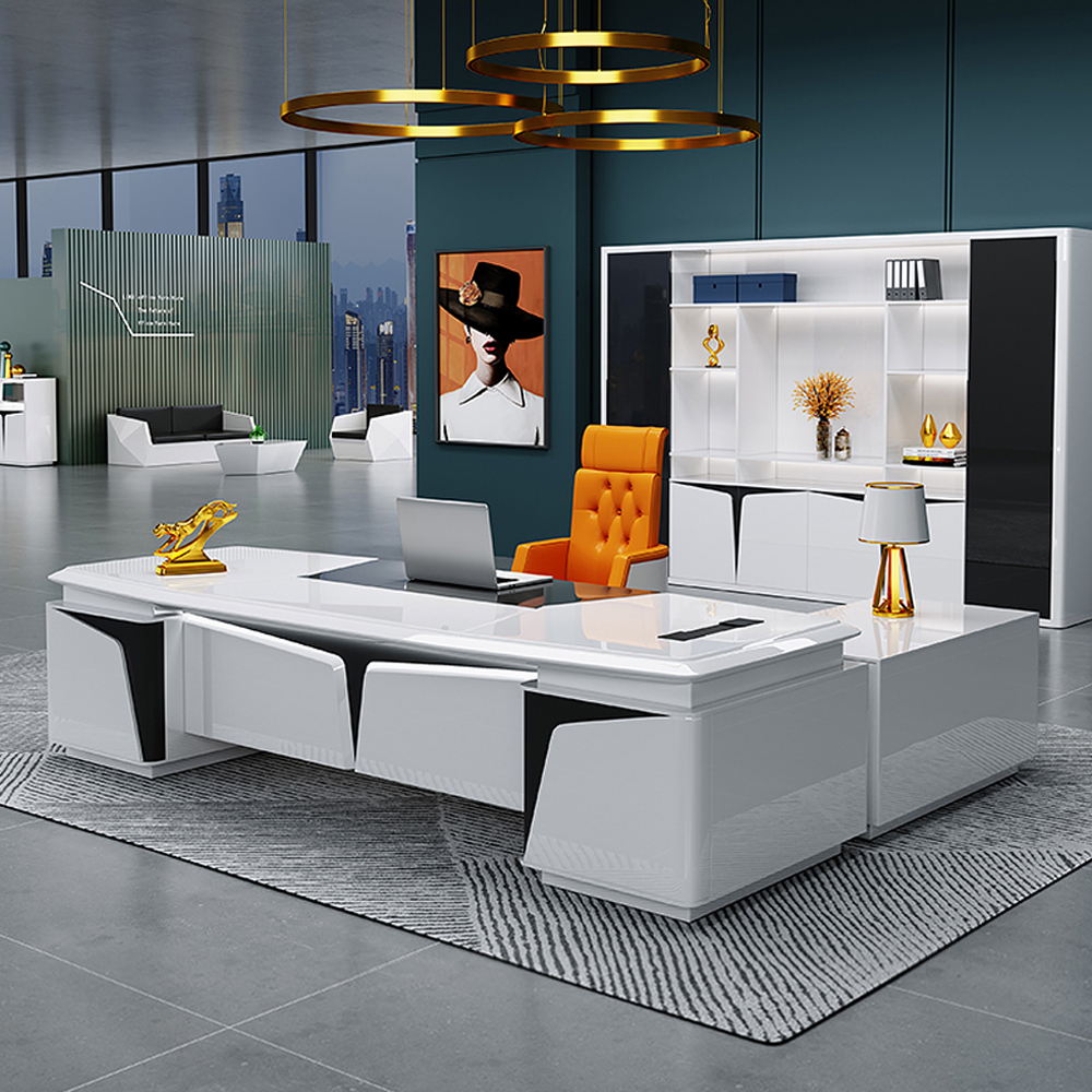 Innovative Lacquered Executive Desk - Maoters