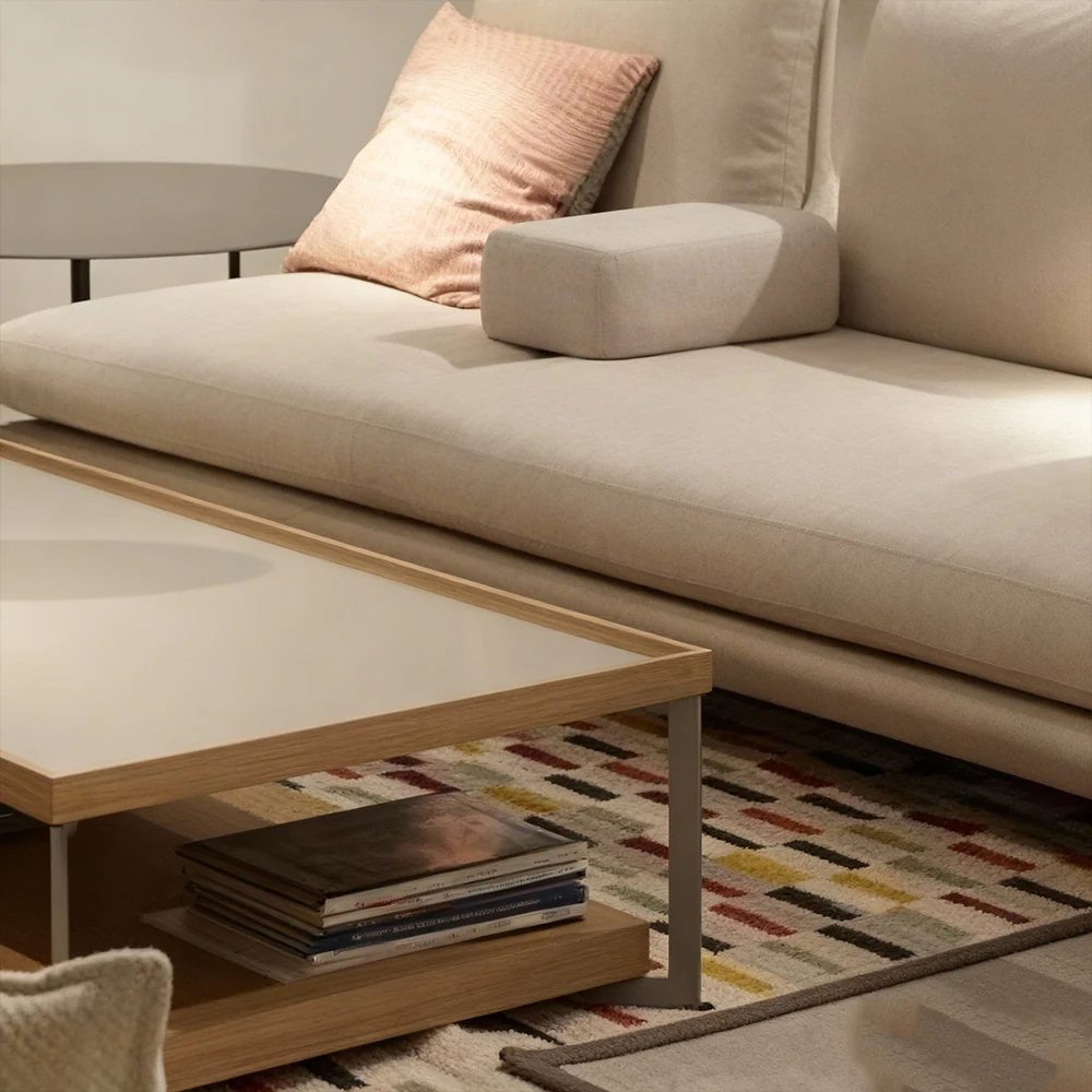 Italian Minimalist Beige Sofa - Maoters Italian Minimalist Beige Sofa - Maoters