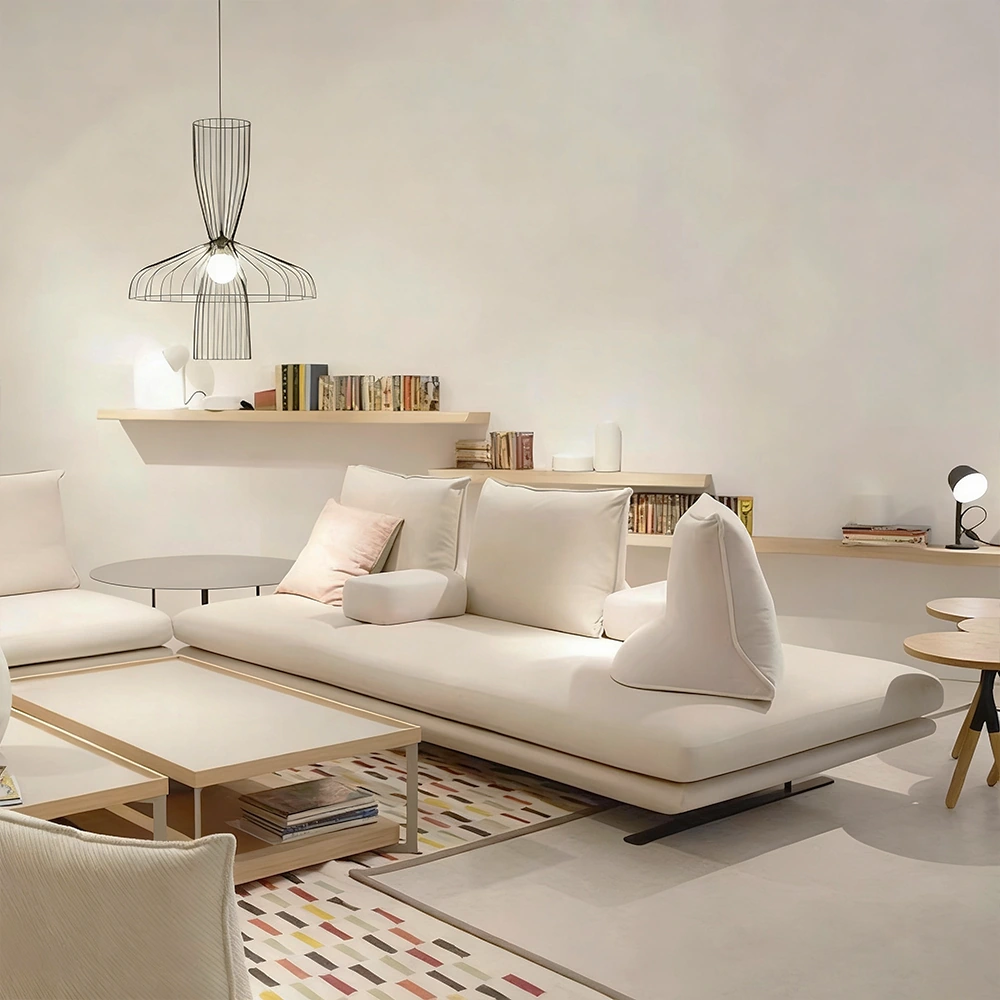 Italian Minimalist Beige Sofa - Maoters