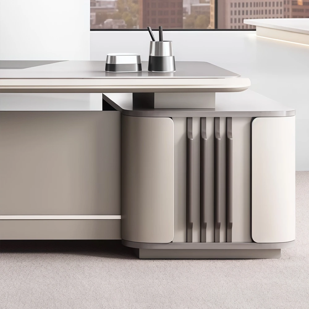 Lacquered Executive Desk and Chair Set - Maoters Lacquered Executive Desk and Chair Set - Maoters