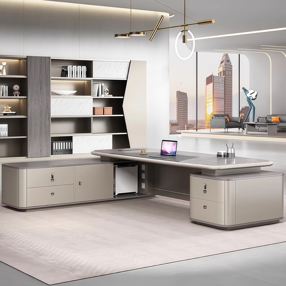 Lacquered Executive Desk and Chair Set - Maoters Lacquered Executive Desk and Chair Set - Maoters