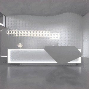 Lacquered Reception Desk Simple Modern