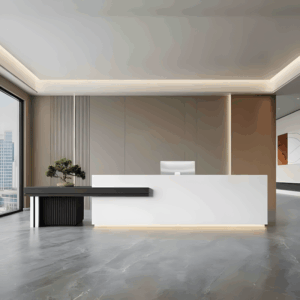 Large Storage Space Entrance Reception Desk - Maoters - L380 x W60 x H100 CM