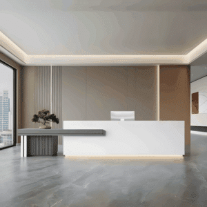 Large Storage Space Entrance Reception Desk - Maoters - L260 x W60 x H100 CM