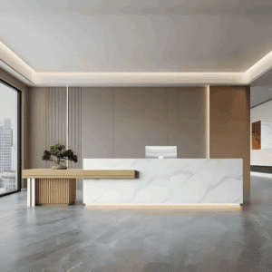 Large Storage Space Entrance Reception Desk - Maoters - L400 x W60 x H100 CM
