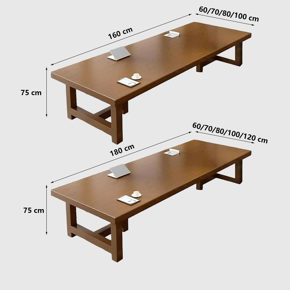 Long Rustic Wooden Conference Table - Maoters Long Rustic Wooden Conference Table - Maoters