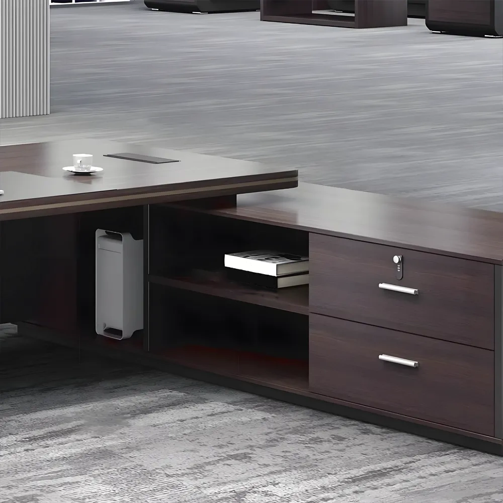 Luxurious Single Desk for Modern Office Executives Luxurious Single Desk for Modern Office Executives