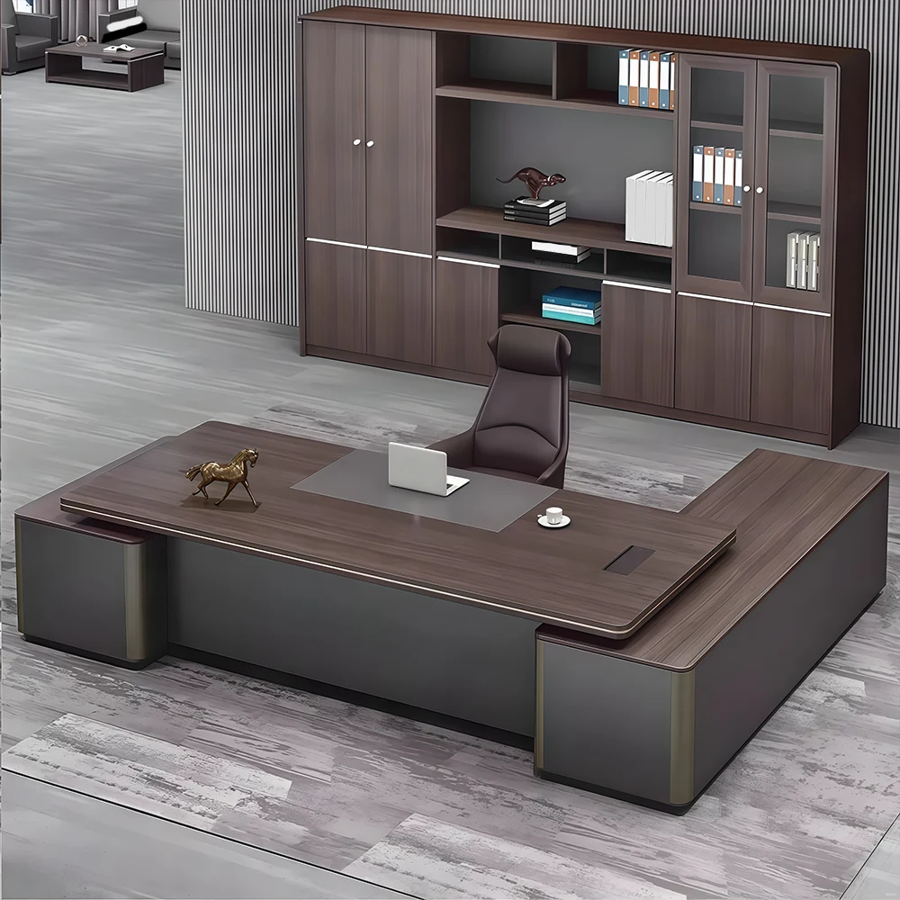 Luxurious Single Desk for Modern Office Executives Luxurious Single Desk for Modern Office Executives