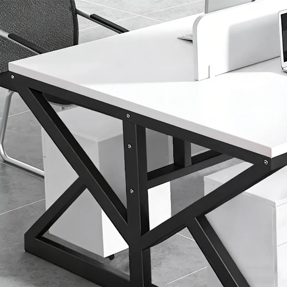 Minimalist Computer Desk with Screen Divider Minimalist Computer Desk with Screen Divider