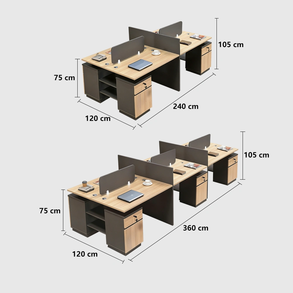 Minimalist Modern Desk with Slat Screen - Maoters Minimalist Modern Desk with Slat Screen - Maoters